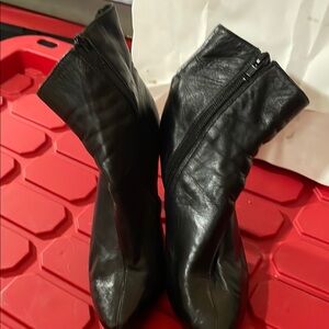 * ALDO  Women's Black Leather Ankle Boots